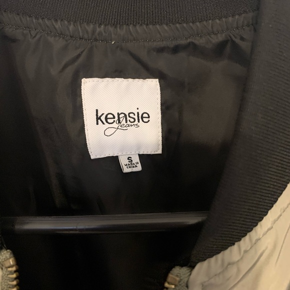 Olive green and black bomber jacket - Picture 2 of 2